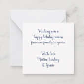 Flache Notizkarte Mitteilungskarte (Rückseite)