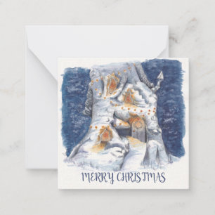 Flache Notizkarte Mitteilungskarte