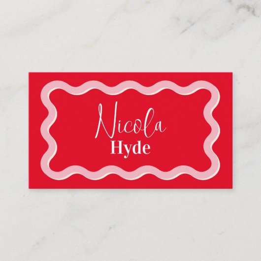 Flache Platzkarte (Vorderseite)