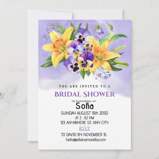 Flache Save The Date Karte (Vorderseite)