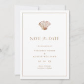 Flache Save The Date Karte (Vorderseite)