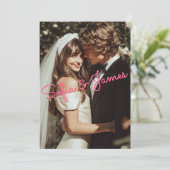 Flache Save The Date Karte (Stehend Vorderseite)