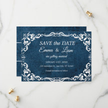 Flache Save The Date Karte