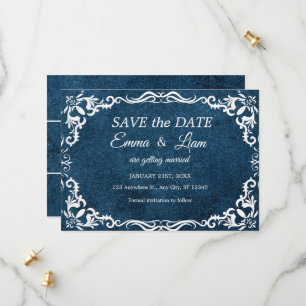 Flache Save The Date Karte