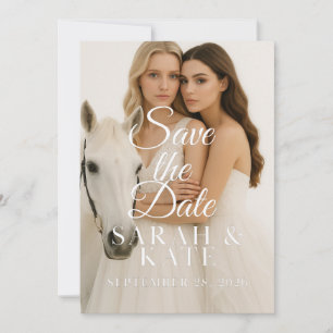Flache Save The Date Karte
