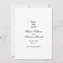 Flache Save The Date Karte