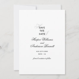 Flache Save The Date Karte