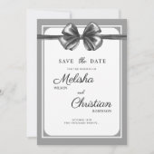 Flache Save The Date-Karte für eine Hochzeit. Date (Vorderseite)