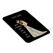 Flache Save-The-Date-Karte Magnet (Rechte Seite)