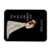 Flache Save-The-Date-Karte Magnet (Horizontal)