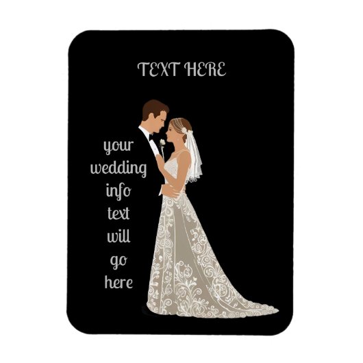 Flache Save-The-Date-Karte Magnet (Vertikal)
