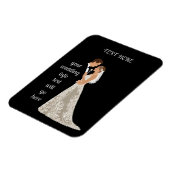 Flache Save-The-Date-Karte Magnet (Linke Seite)