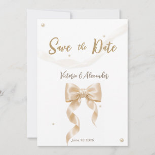 Flache Save-The-Date-Karte Save The Date