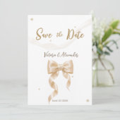 Flache Save-The-Date-Karte Save The Date (Stehend Vorderseite)