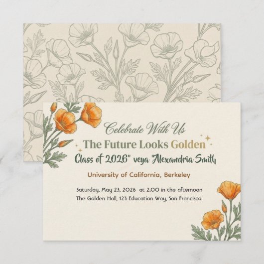Flache Save-The-Date-Karte Save The Date (Vorne/Hinten)
