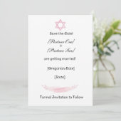 Flache Save-The-Date-Karte Save The Date (Stehend Vorderseite)