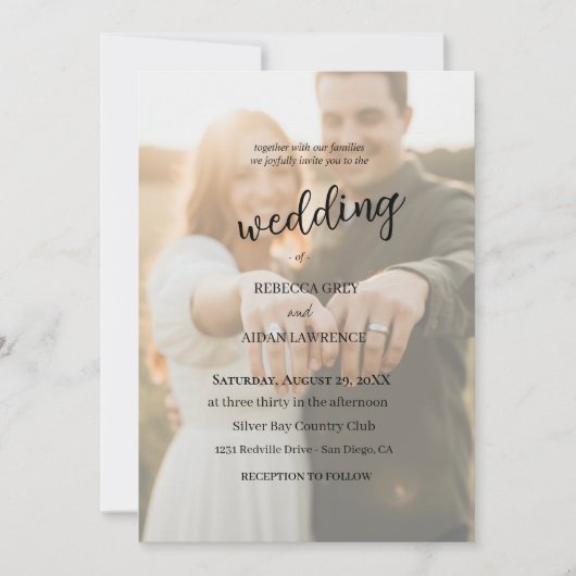 Flache Save-The-Date-Karte Save The Date (Vorderseite)