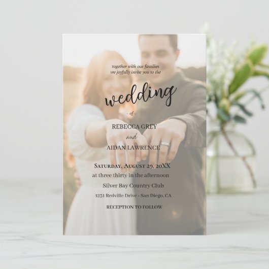 Flache Save-The-Date-Karte Save The Date (Stehend Vorderseite)