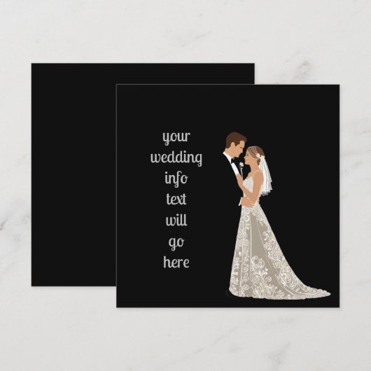 Flache Save-The-Date-Karte Save The Date (Vorne/Hinten)