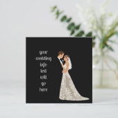 Flache Save-The-Date-Karte Save The Date (Stehend Vorderseite)