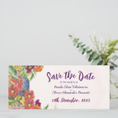 Flache Save-the-Date-Karte Save The Date (Stehend Vorderseite)