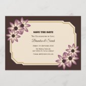 Flache Save-The-Date-Karte Save The Date (Vorderseite)