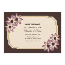 Flache Save-The-Date-Karte