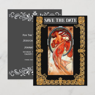 Flache Save-The-Date-Karte Save The Date