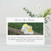 Flache Save-The-Date-Karte Save The Date (Stehend Vorderseite)