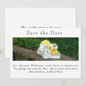 Flache Save-The-Date-Karte Save The Date (Vorne/Hinten)