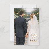 Flache Save-The-Date-Karte Save The Date (Rückseite)