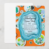 Flache Save-The-Date-Karte Save The Date (Vorne/Hinten)