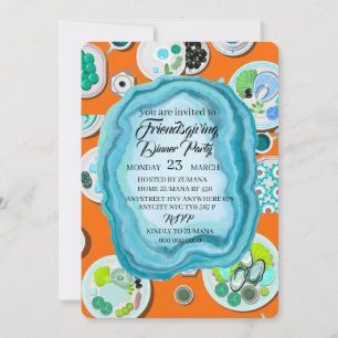 Flache Save-The-Date-Karte Save The Date