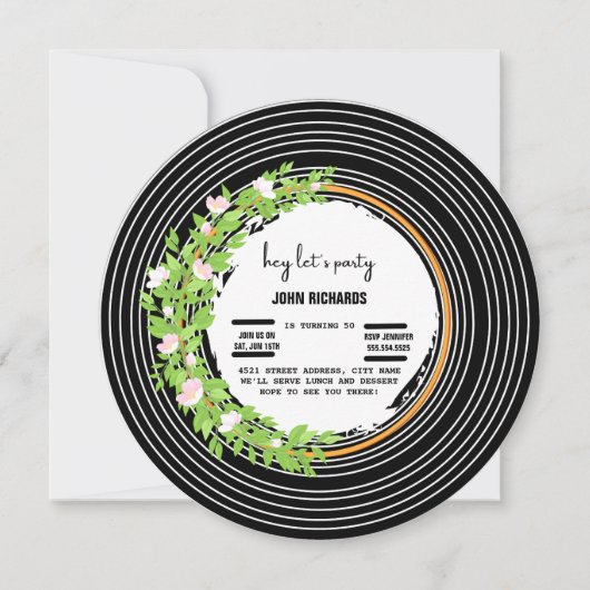 Flache Save-The-Date-Karte Save The Date (Vorderseite)