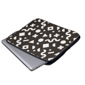 Flache Textur der geometrischen farbigen Formen. M Laptopschutzhülle (Vorne Knopf)