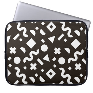 Flache Textur der geometrischen farbigen Formen. M Laptopschutzhülle