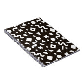 Flache Textur der geometrischen farbigen Formen. M Notizblock (Rechte Seite)