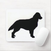flache überzogene Retriever-Silhouette Mousepad (Mit Mouse)