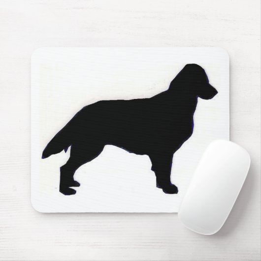 flache überzogene Retriever-Silhouette Mousepad (Mit Mouse)