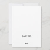 Flache Urlaubskarte Feiertagskarte (Rückseite)