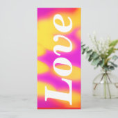 Flache Valentinstagskarte. Karte (Stehend Vorderseite)