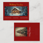 Flache Visitenkarte Mitteilungskarte (Vorne/Hinten)