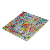 Fläche von 6 x 6 Keramiken Tile Fliese (Seite)