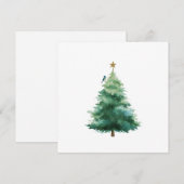 Flache Weihnachtskarte Feiertagskarte (Vorne/Hinten)