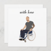 Flache Weihnachtskarte Feiertagskarte (Vorne/Hinten)