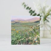 Flache Weihnachtskarte Feiertagskarte (Stehend Vorderseite)