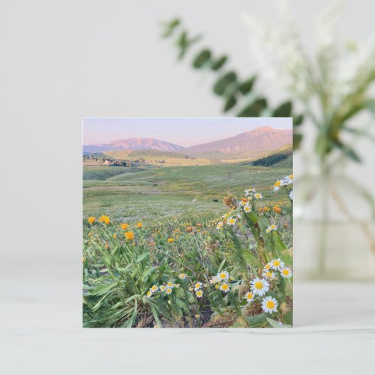 Flache Weihnachtskarte Feiertagskarte (Stehend Vorderseite)