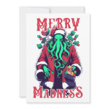 Flache Weihnachtskarte