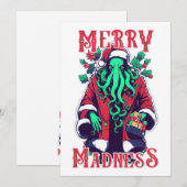 Flache Weihnachtskarte Feiertagskarte (Vorne/Hinten)