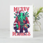 Flache Weihnachtskarte Feiertagskarte (Stehend Vorderseite)